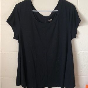 Black Flouncy Lightweight T Shirt